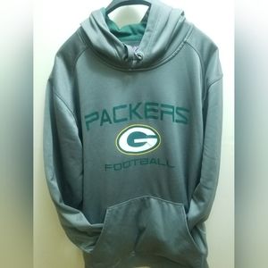 Green Bay Packers Football pull over hoodie mens XL